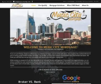 Musiccitymtg.com(Music City Mortgage) Screenshot