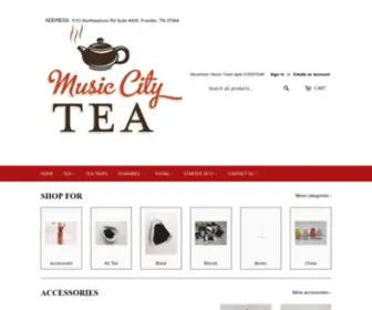 Musiccitytea.com(Music City Tea) Screenshot