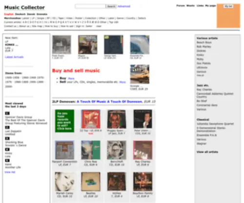 Musiccollector.dk(Music Collector) Screenshot