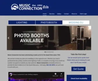 Musicconnectioninc.com(Music Connection DJ's) Screenshot