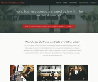 Musiccontracts.com(Created by law firm for instant download) Screenshot