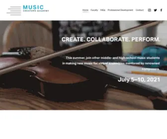 Musiccreatorsacademy.com(Music Creators Academy) Screenshot