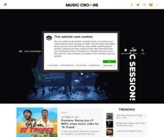 Musiccrowns.org(Global music artist discovery platform) Screenshot