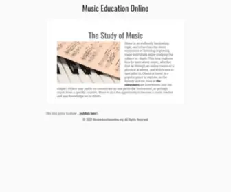 Musiceducationonline.org(Music Education Online) Screenshot