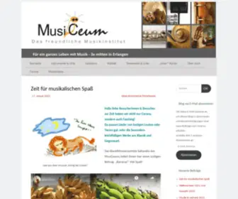 Musiceum.de(Musikunterricht in Erlangen und Umgebung) Screenshot