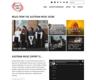 Musicexport.at(Austrian Music Export) Screenshot