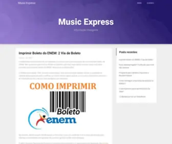 Musicexpress.com.br(Music Express) Screenshot