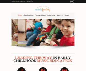 MusicFactory.com.sg(The Leading Early Childhood Music Education Company in Singapore and Asia) Screenshot