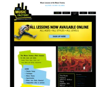 MusicFactorynw.com(Music School teaching All Ages All Levels All Styles All Instruments) Screenshot