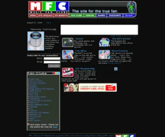 MusicFanclubs.org(Music Fan Clubs Organization) Screenshot