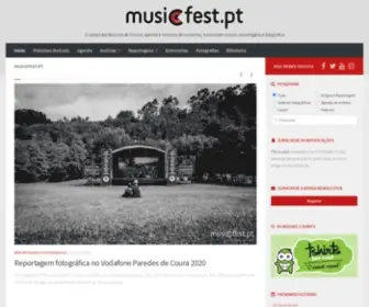 MusicFest.pt(Festivais, concertos, agenda, reportagens e fotografias) Screenshot