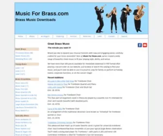 MusicForbrass.com(Download Brass Music in PDF Format) Screenshot