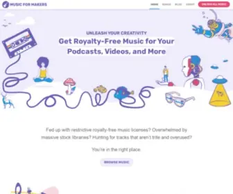 MusicFormakers.com(Get Royalty) Screenshot