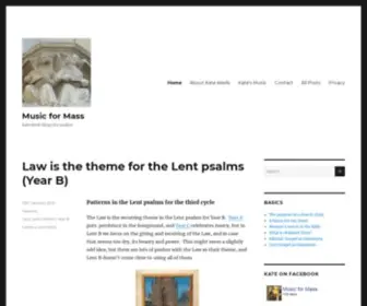 MusicFormass.blog(Music for Mass) Screenshot