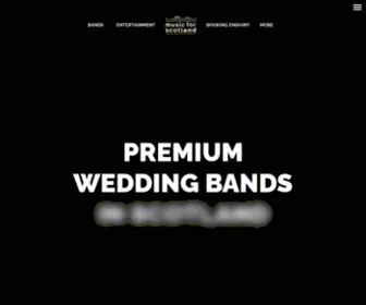 MusicForscotland.co.uk(Hire the best wedding bands scotland has to offer) Screenshot