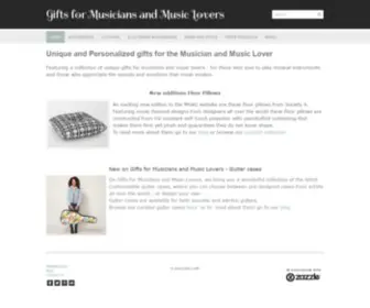 MusicGifts4U.com(Gifts for Musicians and Music Lovers) Screenshot