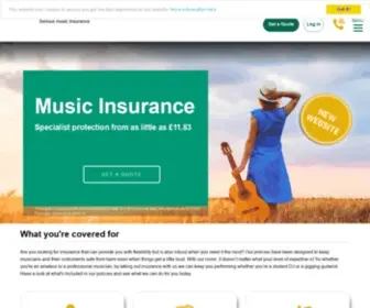 MusicGuard.co.uk(Musical Instrument Insurance) Screenshot