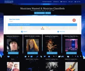 Musiciansconnect.net(Musician Classifieds) Screenshot