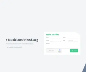 Musiciansfriend.org(musiciansfriend) Screenshot