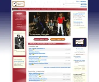 Musicianspage.com(Music Jobs) Screenshot