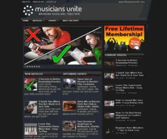 Musiciansunite.com(Musicians Unite) Screenshot