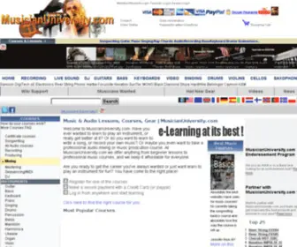 Musicianuniversity.com(Music & Audio Lessons) Screenshot