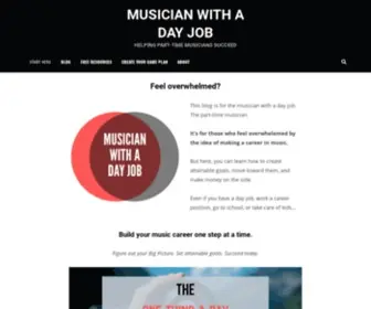Musicianwithadayjob.com(Musician With A Day Job) Screenshot