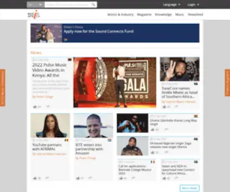 Musicinafrica.net(Music In Africa) Screenshot