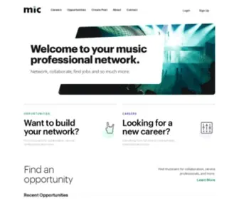 Musicindustry.careers(Music Industry Careers) Screenshot