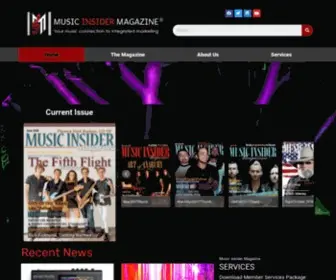 Musicinsidermagazine.com(Music Insider Magazine) Screenshot