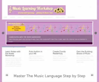 Musiclearningworkshop.com(Music Learning Workshop) Screenshot