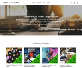 Musiclegalforms.com(Music Legal Forms) Screenshot