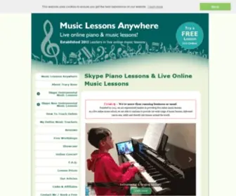 Musiclessonsanywhere.net(Our online music school) Screenshot