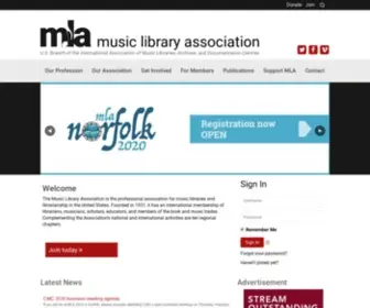 Musiclibraryassoc.org(Music Library Association) Screenshot