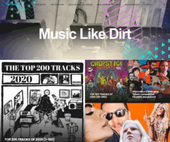 Musiclikedirt.com(Wittering on about the finest new music since 2005) Screenshot