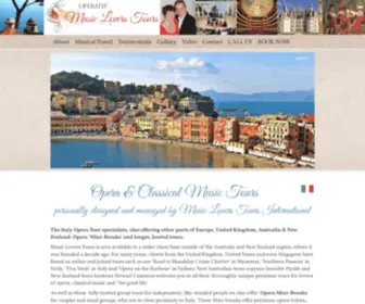 Musicloverstours.com(Opera & Classical Music Tours to Italy) Screenshot