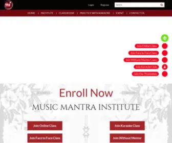 Musicmantrainstitute.com(Best Music Academy In Kolkata) Screenshot