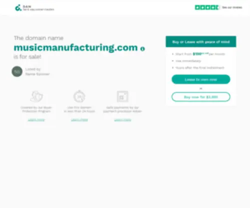 Musicmanufacturing.com(CD manufacturing) Screenshot