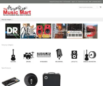 Musicmart.biz(Music Mart Jamaica) Screenshot
