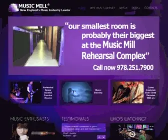 Musicmillrehearsal.com(Rehearsal Space) Screenshot