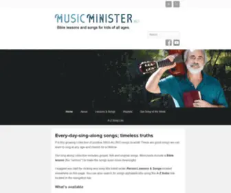 Musicminister.net(Bible lessons and songs for kids of all ages) Screenshot