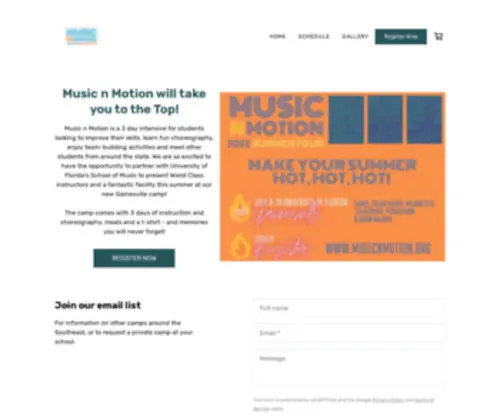 Musicnmotion.org(Music N Motion) Screenshot