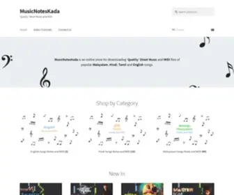 Musicnoteskada.com('Quality' Sheet Music and MIDI) Screenshot