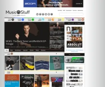 Musicnstuff.de(Startseite) Screenshot