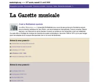 Musicologie.org(Actualité) Screenshot