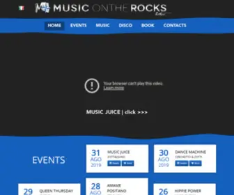 Musicontherocks.it(Music on the Rocks) Screenshot