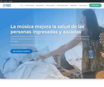 Musicosporlasalud.org(Inicio ONG) Screenshot