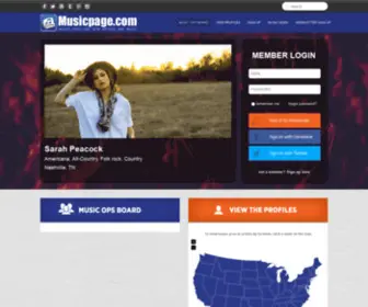 MusicPhonebook.com(Where professionals come to find new artists and music) Screenshot