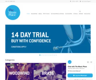 MusicPlace.com.au(Specialists in Brass and Woodwind musical instruments and accessories) Screenshot