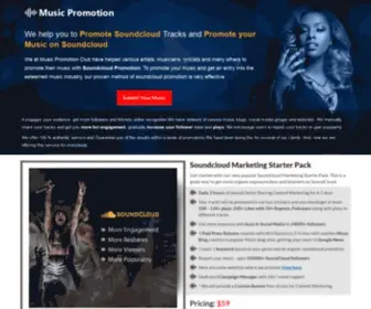 MusicPromotion.club(SoundCloud Marketing Company) Screenshot